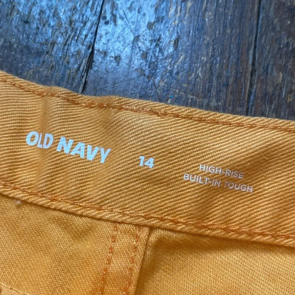Old Navy Orange Girls Cutoff Shorts Size 14